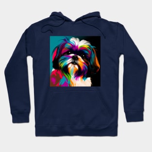 Cute Pop Art Shih Tzu Hoodie